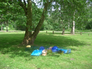 Picnic on the way to Scotland